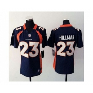 nike women nfl jerseys denver broncos #23 ronnie hillman blue[nike][hillman]