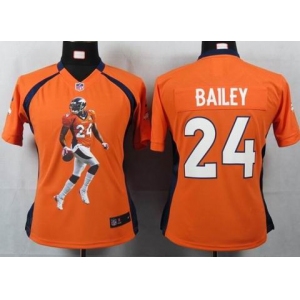 nike women nfl jerseys denver broncos #24 bailey orange[portrait fashion]
