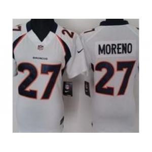 nike women nfl jerseys denver broncos #27 moreno white[nike]