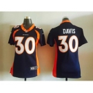 nike women nfl jerseys denver broncos #30 davis blue[nike]