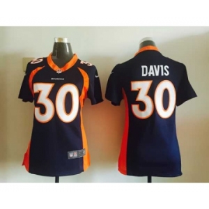 nike women nfl jerseys denver broncos #30 davis blue[nike]