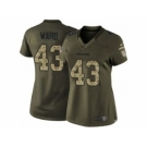 nike women nfl jerseys denver broncos #43 ward army green[nike Limited Salute To Service]