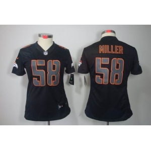 nike women nfl jerseys denver broncos #58 miller black[nike impact limited]
