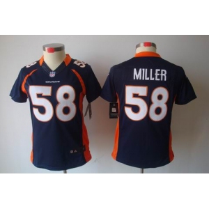 nike women nfl jerseys denver broncos #58 miller blue[nike limited]