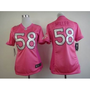 nike women nfl jerseys denver broncos #58 miller pink[nike love's]