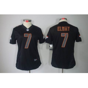 nike women nfl jerseys denver broncos #7 john elway black[nike impact limited]