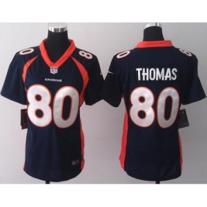 nike women nfl jerseys denver broncos #80 thomas blue[new nike]