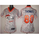 nike women nfl jerseys denver broncos #80 thomas[fem fan zebra]