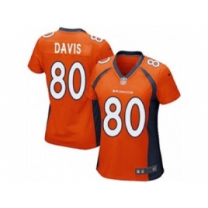 nike women nfl jerseys denver broncos #80 vernon davis orange[nike][davis]
