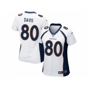 nike women nfl jerseys denver broncos #80 vernon davis white[nike][davis]