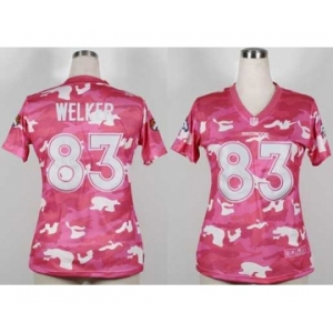 nike women nfl jerseys denver broncos #83 wes welker pink[fashion camo]