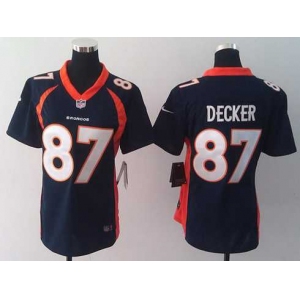 nike women nfl jerseys denver broncos #87 eric decker blue[new nike]