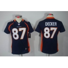 nike women nfl jerseys denver broncos #87 eric decker blue[nike limited]