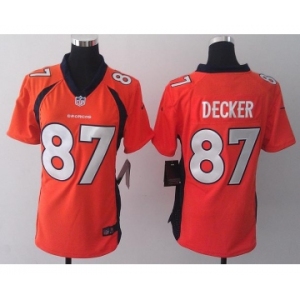 nike women nfl jerseys denver broncos #87 eric decker orange[new nike]