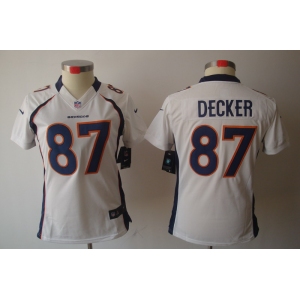 nike women nfl jerseys denver broncos #87 eric decker white[nike limited]