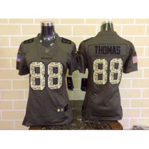 nike women nfl jerseys denver broncos #88 thomas army green[nike Limited Salute To Service]