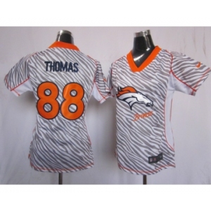 nike women nfl jerseys denver broncos #88 thomas[fem fan zebra]