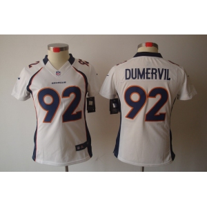 nike women nfl jerseys denver broncos #92 dumervil white[nike limited]