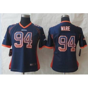 nike women nfl jerseys denver broncos #94 ware blue[Elite drift fashion]