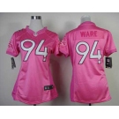 nike women nfl jerseys denver broncos #94 ware pink[nike love]