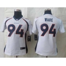 nike women nfl jerseys denver broncos #94 ware white[nike Limited]