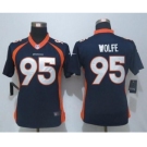 nike women nfl jerseys denver broncos #95 wolfe blue[nike limited]