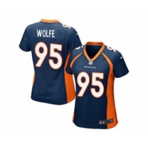 nike women nfl jerseys denver broncos #95 wolfe blue[nike]