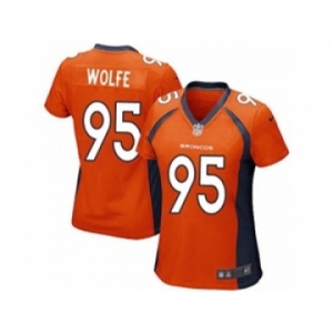 nike women nfl jerseys denver broncos #95 wolfe orange[nike]