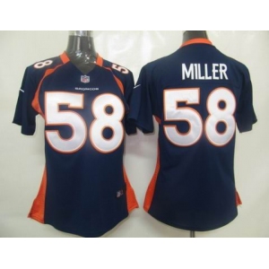 nike womennfl jerseys denver broncos #58 miller blue[nike]