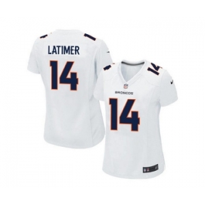 women nike nfl jerseys denver broncos #14 latimer white[new game]