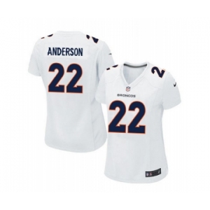 women nike nfl jerseys denver broncos #22 anderson white[new game]
