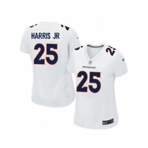 women nike nfl jerseys denver broncos #25 harris jr white[new game]