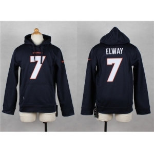 Nike Youth Denver Broncos #7 Elway Blue jerseys(Pullover Hoodie)