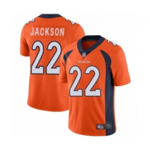 Youth Denver Broncos #22 Kareem Jackson Orange Team Color Vapor Untouchable Limited Player Football Jersey