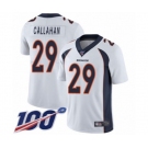 Youth Denver Broncos #29 Bryce Callahan White Vapor Untouchable Limited Player 100th Season Football Jersey