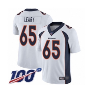 Youth Denver Broncos #65 Ronald Leary White Vapor Untouchable Limited Player 100th Season Football Jersey
