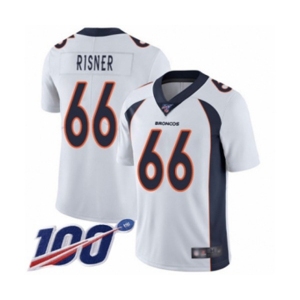 Youth Denver Broncos #66 Dalton Risner White Vapor Untouchable Limited Player 100th Season Football Jersey
