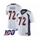Youth Denver Broncos #72 Garett Bolles White Vapor Untouchable Limited Player 100th Season Football Jersey
