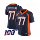 Youth Denver Broncos #77 Karl Mecklenburg Navy Blue Alternate Vapor Untouchable Limited Player 100th Season Football Jersey