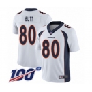 Youth Denver Broncos #80 Jake Butt White Vapor Untouchable Limited Player 100th Season Football Jersey