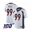 Youth Denver Broncos #99 Adam Gotsis White Vapor Untouchable Limited Player 100th Season Football Jersey