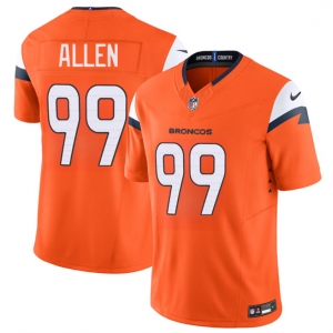 Youth Denver Broncos #99 Zach Allen Orange 2024 F.U.S.E. Vapor Limited Football Stitched Jersey