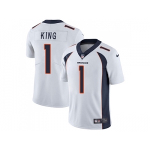 Youth Nike Denver Broncos #1 Marquette King White Stitched NFL Vapor Untouchable Limited Jerse