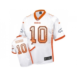 Youth Nike Denver Broncos #10 Emmanuel Sanders White Stitched NFL Elite Drift Fashion Jersey