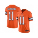 Youth Nike Denver Broncos #11 Carlos Henderson Limited Orange Rush NFL Jersey