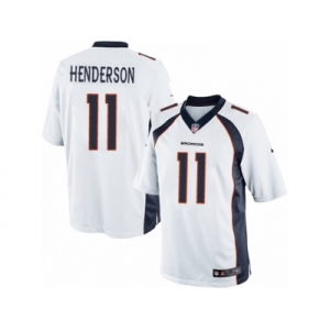 Youth Nike Denver Broncos #11 Carlos Henderson Limited White NFL Jersey