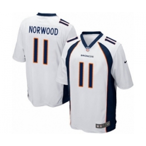 Youth Nike Denver Broncos #11 Jordan Norwood Game White NFL Jersey