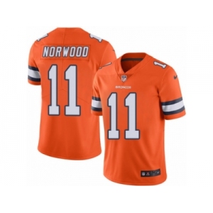 Youth Nike Denver Broncos #11 Jordan Norwood Limited Orange Rush NFL Jersey