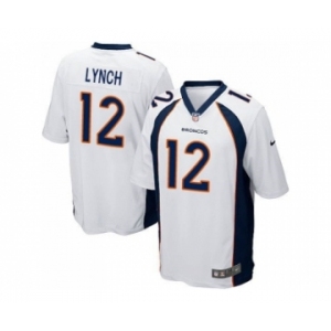 Youth Nike Denver Broncos #12 Paxton Lynch White Stitched NFL Jersey[Lynch]