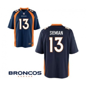 Youth Nike Denver Broncos #13 Trevor Siemian Game Navy Blue Alternate NFL Jersey